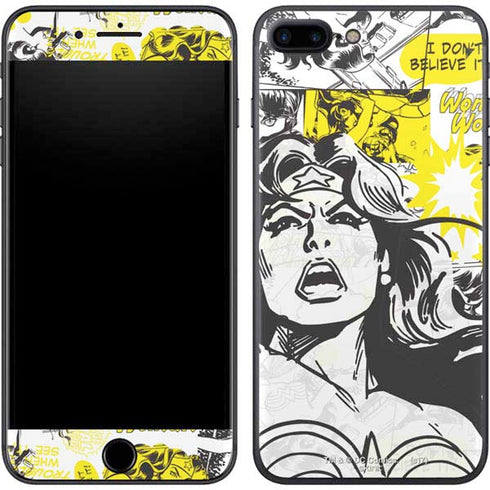 DC Comics Wonder Woman Vintage Comic Art iPhone 8 Plus Skin